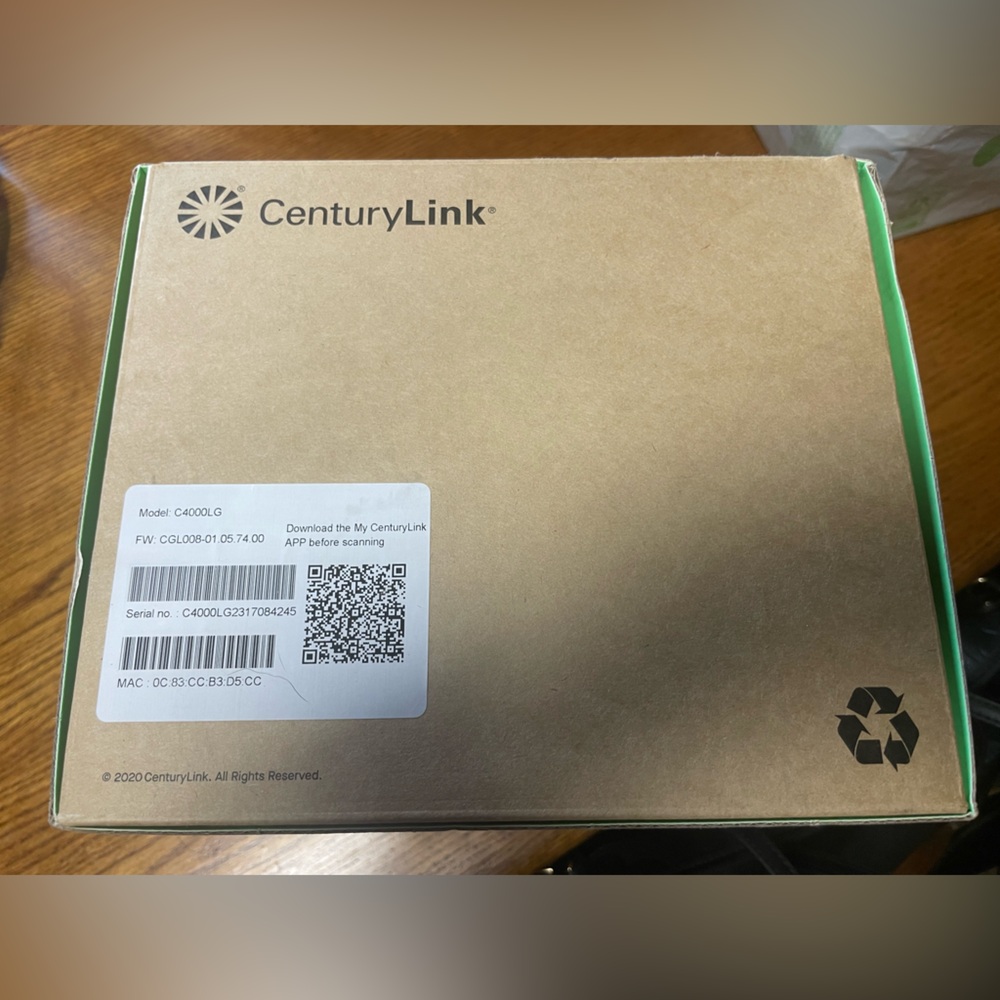 CenturyLink C4000LG Dual Band Modem Router WiFi-6 Beamforming DSL ADSL/VDSL - Picture 4 of 4